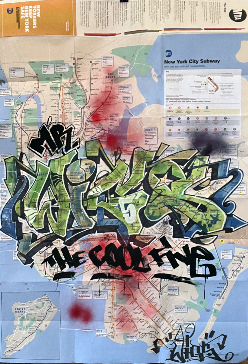 「GREENWICH VILLAGE」スティーブマックギー ３Dアート サイン有 A Greenwich Village Streetscape by Afinelyne