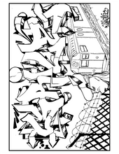 Hip Hop Digital Coloring Book