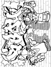Hip Hop Digital Coloring Book