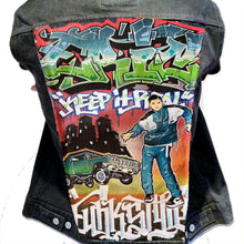 WEST COAST JACKET "Your Name, Character, LA City & Low Rider" Custom hand painted denim