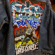 WEST COAST JACKET "Your Name, Character, LA City & Low Rider" Custom hand painted denim