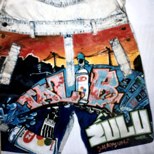 MR WIGGLES GRAFFITI SHORTS (stay creative)