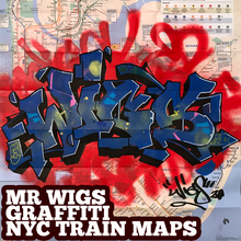 XMAS ART SALE! WIGS NYC Train Map ART