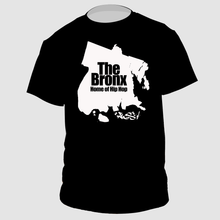 BRONX MAP Black Men's Oversized Drop-Shoulder Crewneck T-Shirt | Shaka Wear SHGDD shadow