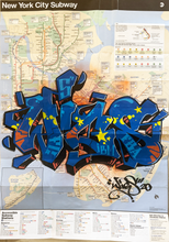 XMAS ART SALE! WIGS NYC Train Map ART