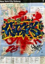 XMAS ART SALE! WIGS NYC Train Map ART