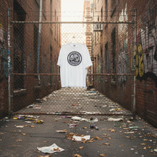 HIP HOP UNIVERSITY Men's Oversized Drop-Shoulder Crewneck T-Shirt | Shaka Wear SHGDD Black