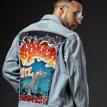 NAME JACKET "Your Name in Wild Style" Custom hand painted denim
