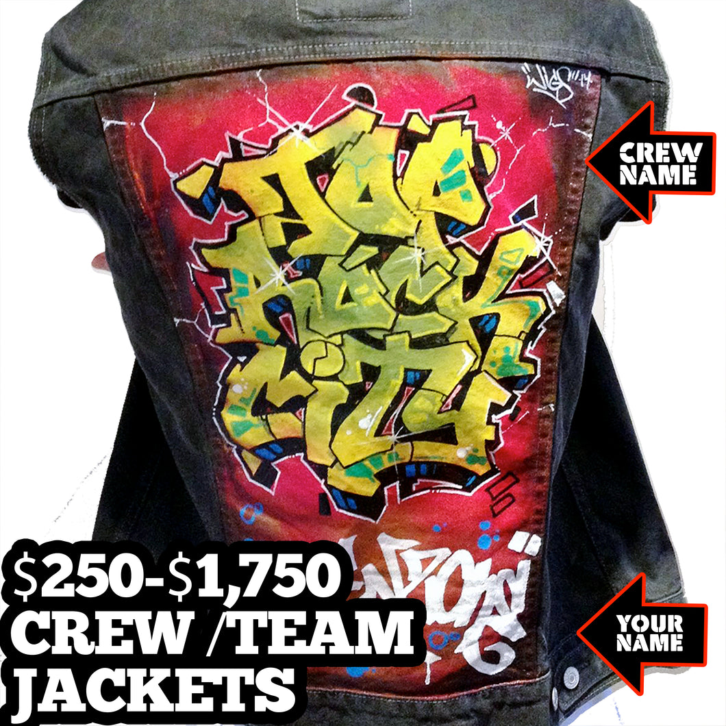 Custom Crew Names CREW / TEAM JACKETS