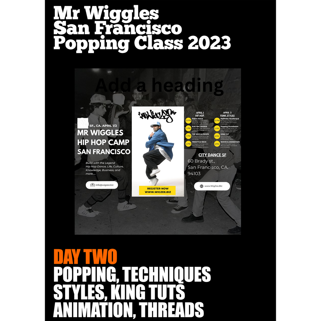 Mr Wiggles San Francisco Popping Class 2023